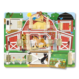 Wooden board with windows "Farm"