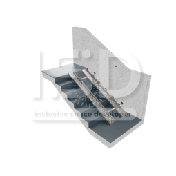 The folding ramp made of corrugated aluminum ISD