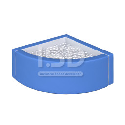 Сухой каркасный бассейн 1.5 * 1.5 м угловой ISD™ Сухой каркасный бассейн 1.5 * 1.5 м угловой ISD™